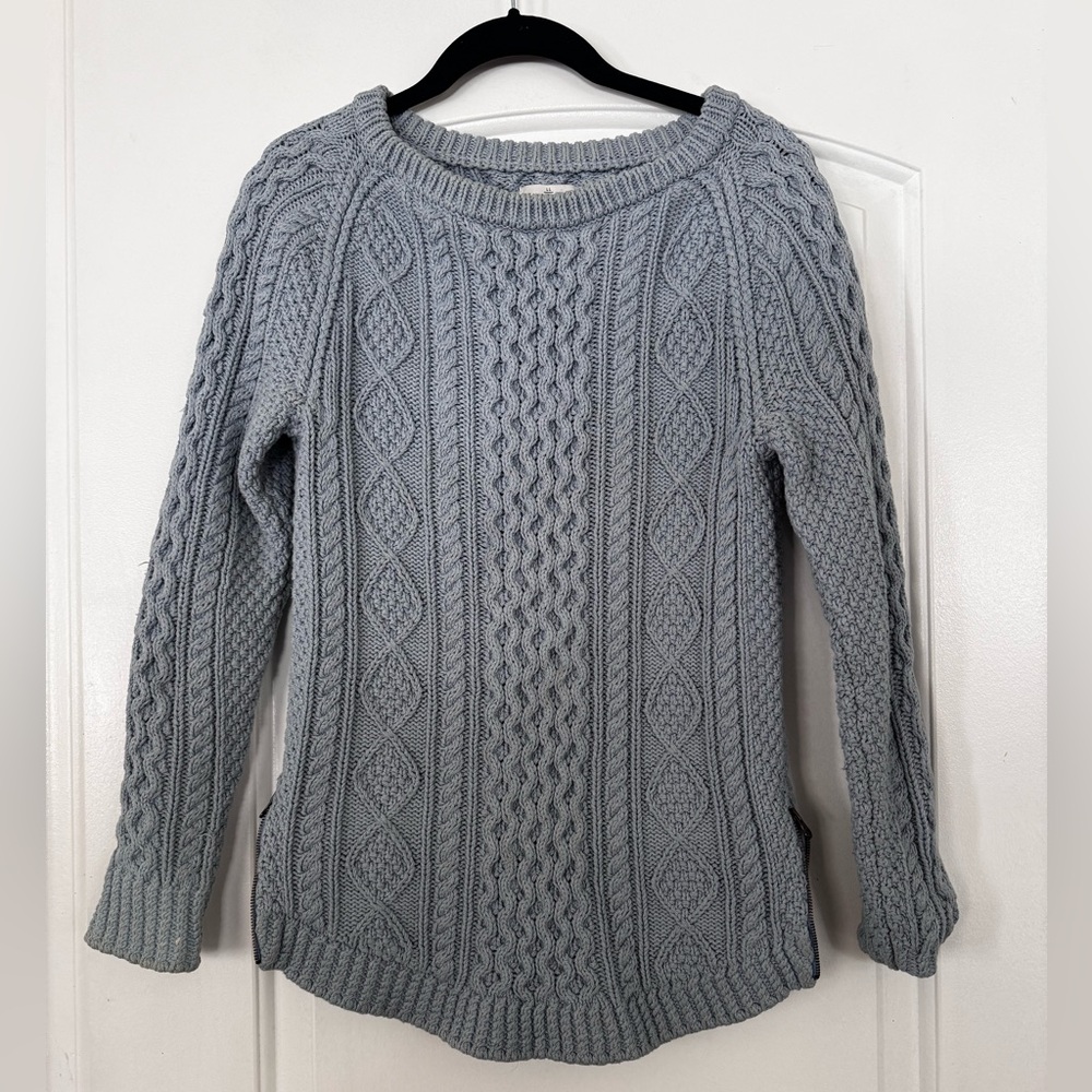 LL Bean Cotton Fisherman’s Tunic Sweater